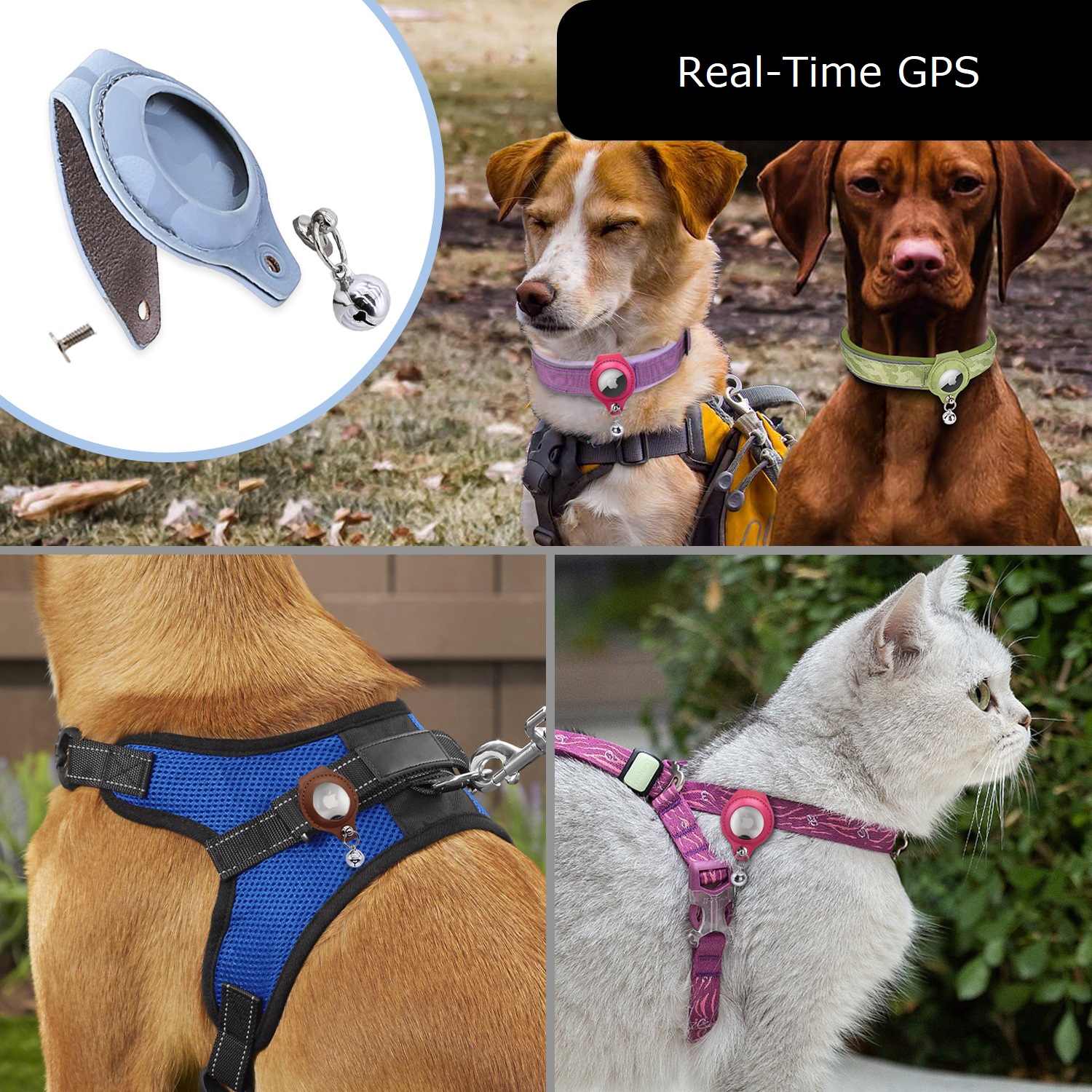 verzonden over het algemeen team Honden Halsband Apple Air Tag® | Hondenhalsband | Halsband Hond | Goed  zichtbaar | GPS - Tropical Dogs